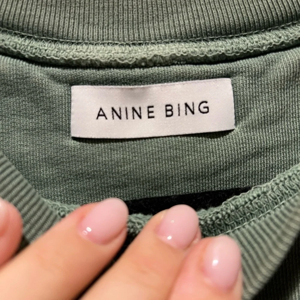 Anine Bing Cody Bing Live Sweatshirt Sage Green Oversized XS NWOT - Picture 6 of 8